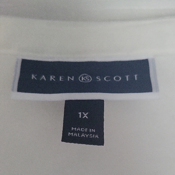 Embroidered White Women's Top - Picture 3 of 3